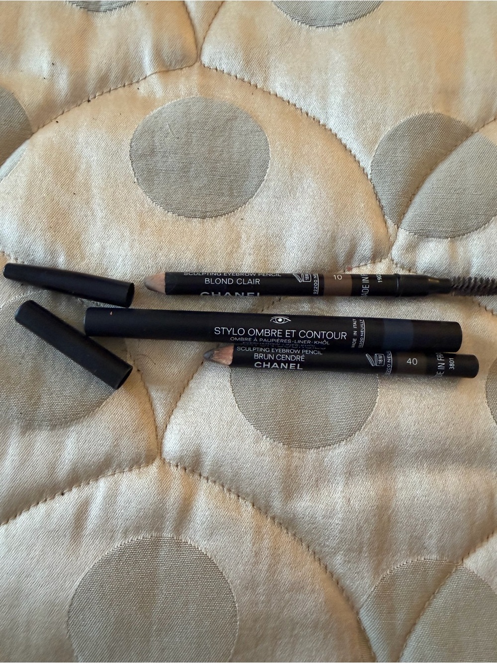 🗽CHANEL Sculpting Eyebrow Pencil & Eyeshadow Trio — Blond Clair & Brun Cendre